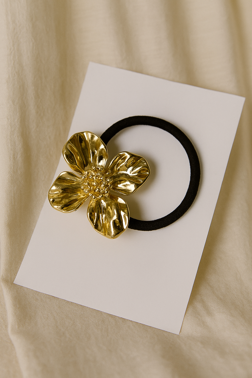Floral metal Hair Tie