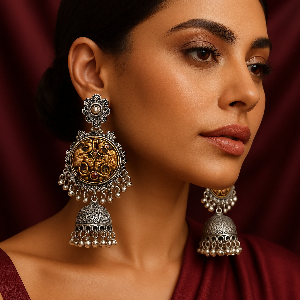 Oxidised Earrings